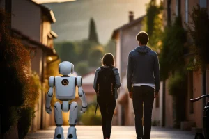 people-hanging-out-with-robot